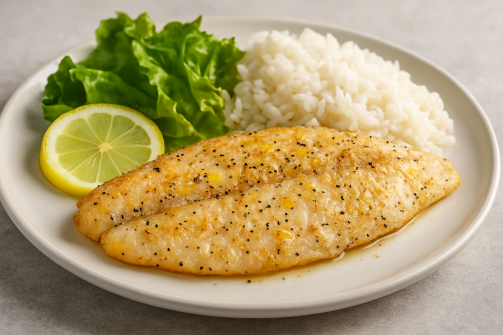Filete basa pimienta y limón