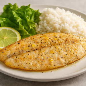 Filete basa pimienta y limón