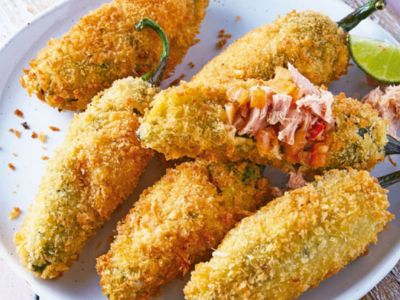 Jalapeños con Camarón Empanizados